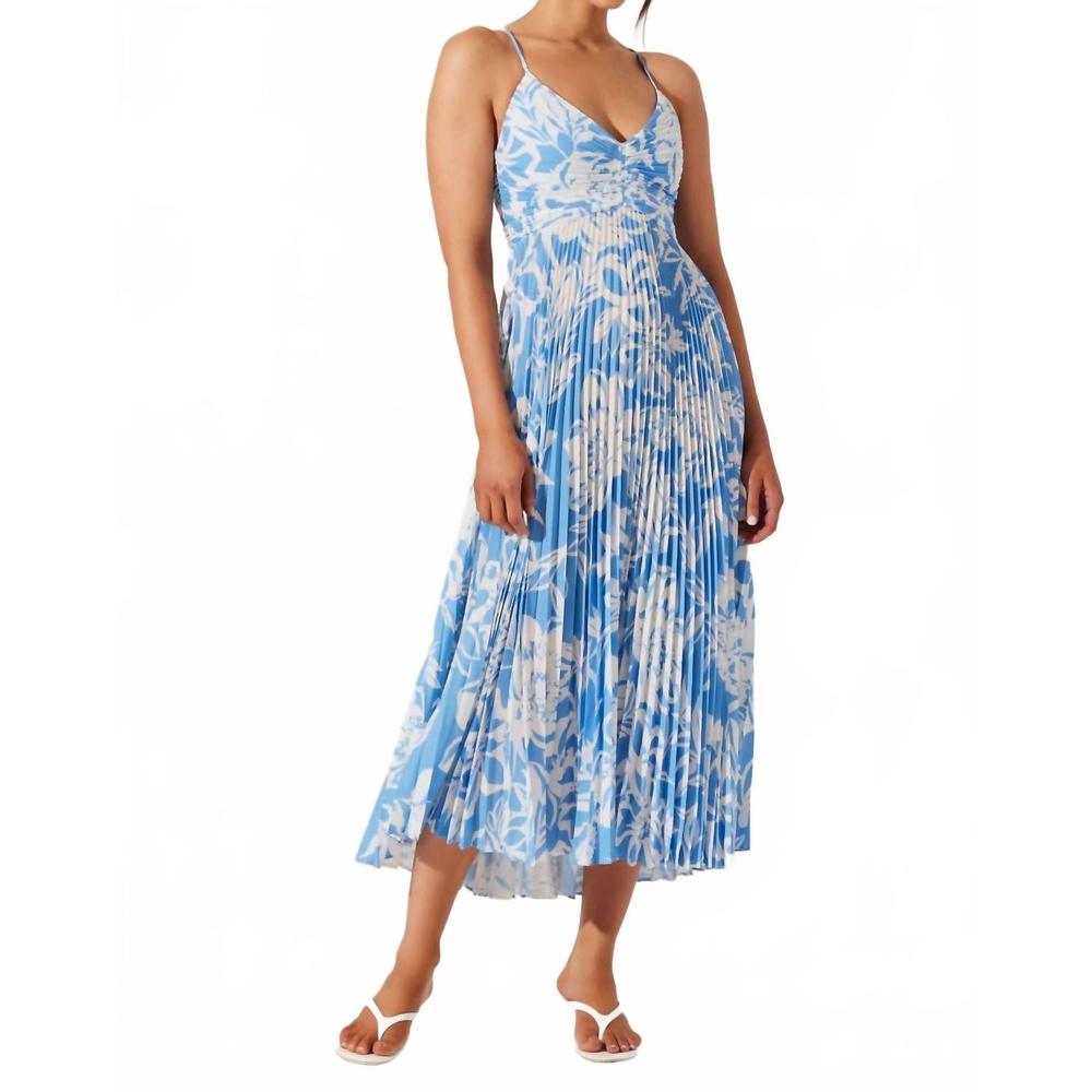 NEW ASTR floral blythe dress in blue - Picture 5 of 5